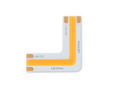 Hoekconnector voor COB LED strips 6500K 8mm 2 pins Type L 8W PRIME
