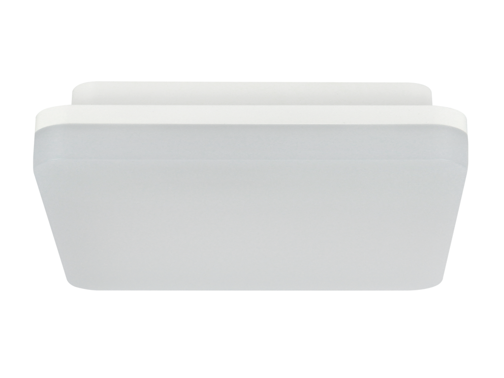 Plafonlamp ACTON 4000K 18W 2000lm vierkant IP54 wit PRIME bewegingssensor