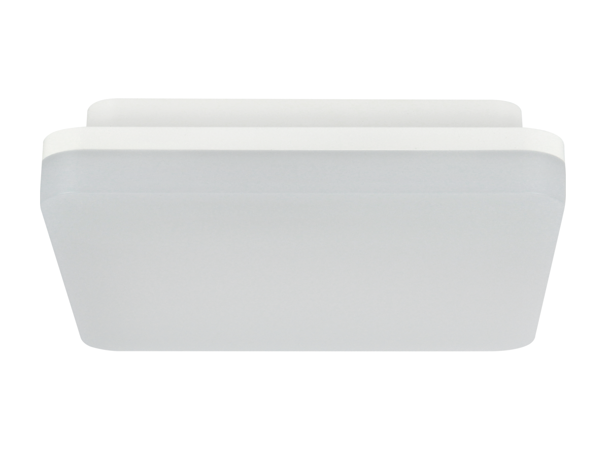 Plafonlamp ACTON 4000K 18W 2000lm vierkant IP54 wit PRIME bewegingssensor