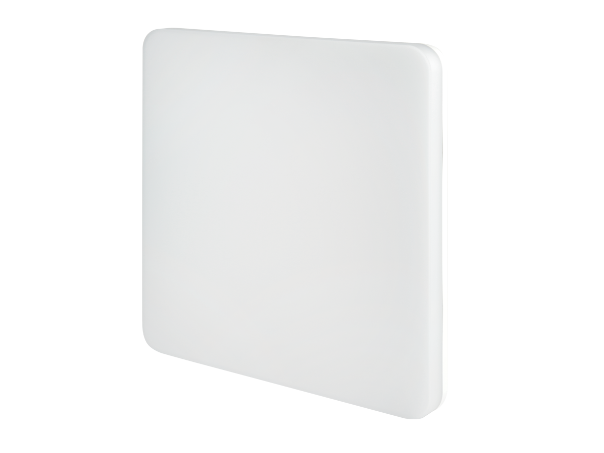 Plafonlamp ACTON 4000K 18W 2000lm vierkant IP54 wit PRIME bewegingssensor