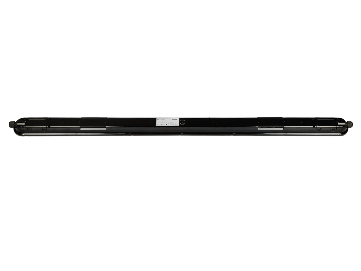 LED line hermetische armatuur LINKER 4000K 40W 6000lm IP65 120cm zwart PRIME noodmodule LAW 3h AT