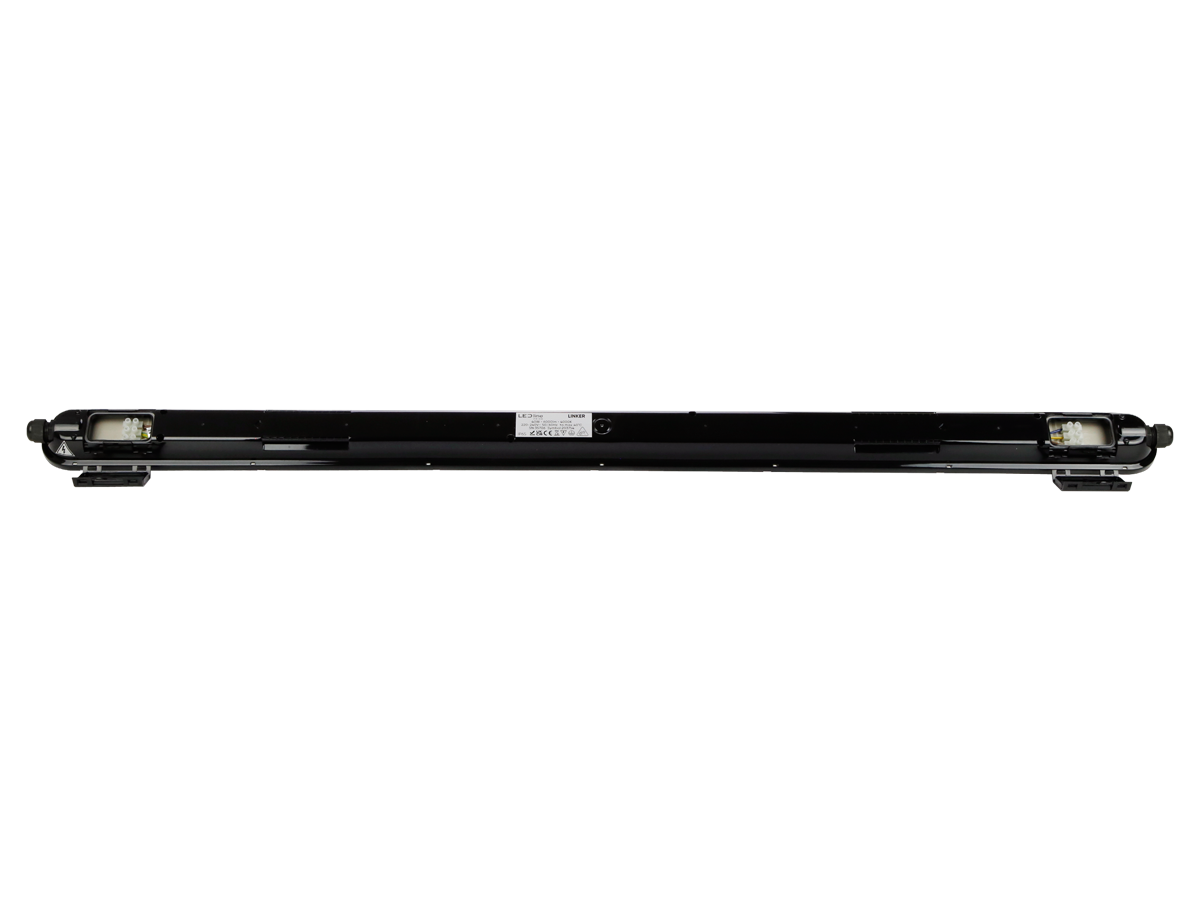LED line hermetische armatuur LINKER 4000K 40W 6000lm IP65 120cm zwart PRIME noodmodule LAW 3h AT