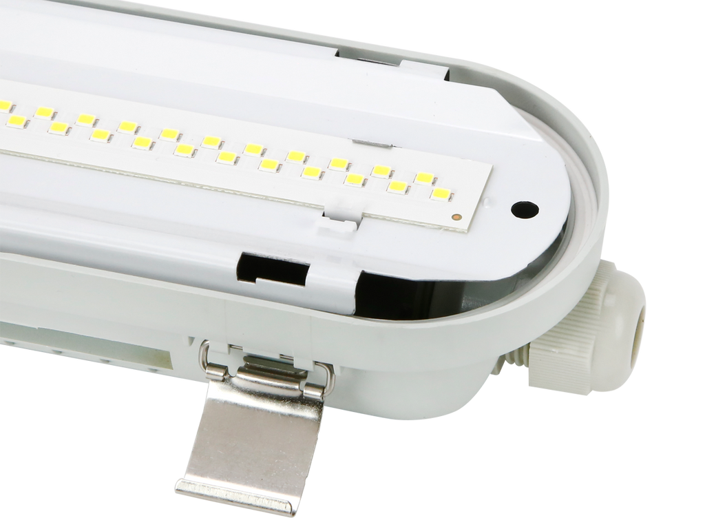 Hermetische armatuur RANGER 4000K 10-40W 7200lm IP66 120cm grijs PRIME bewegingssensor MV