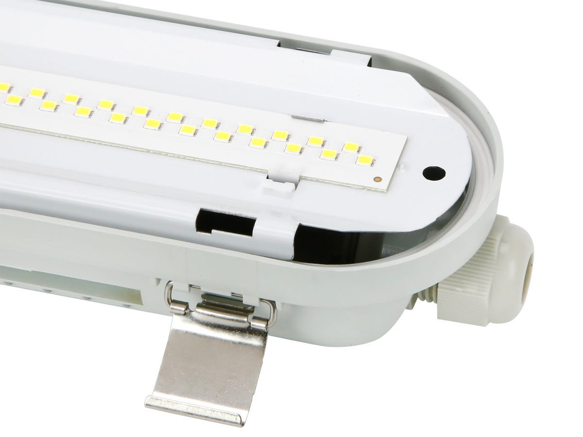 Hermetische armatuur RANGER 4000K 10-40W 7200lm IP66 120cm grijs PRIME bewegingssensor MV