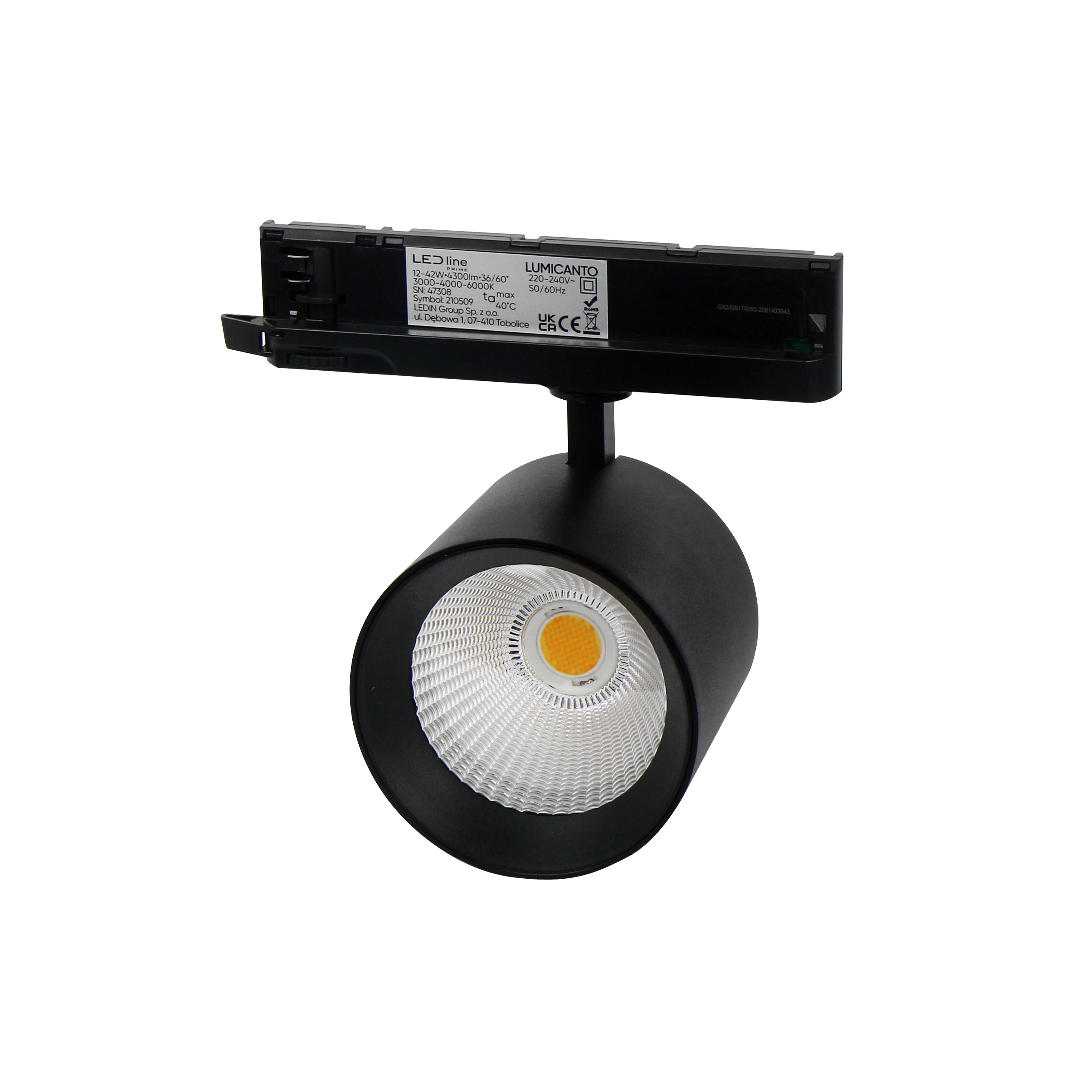 Railspot LUMICANTO 6-20W CCT 36/60° zwart PRIME