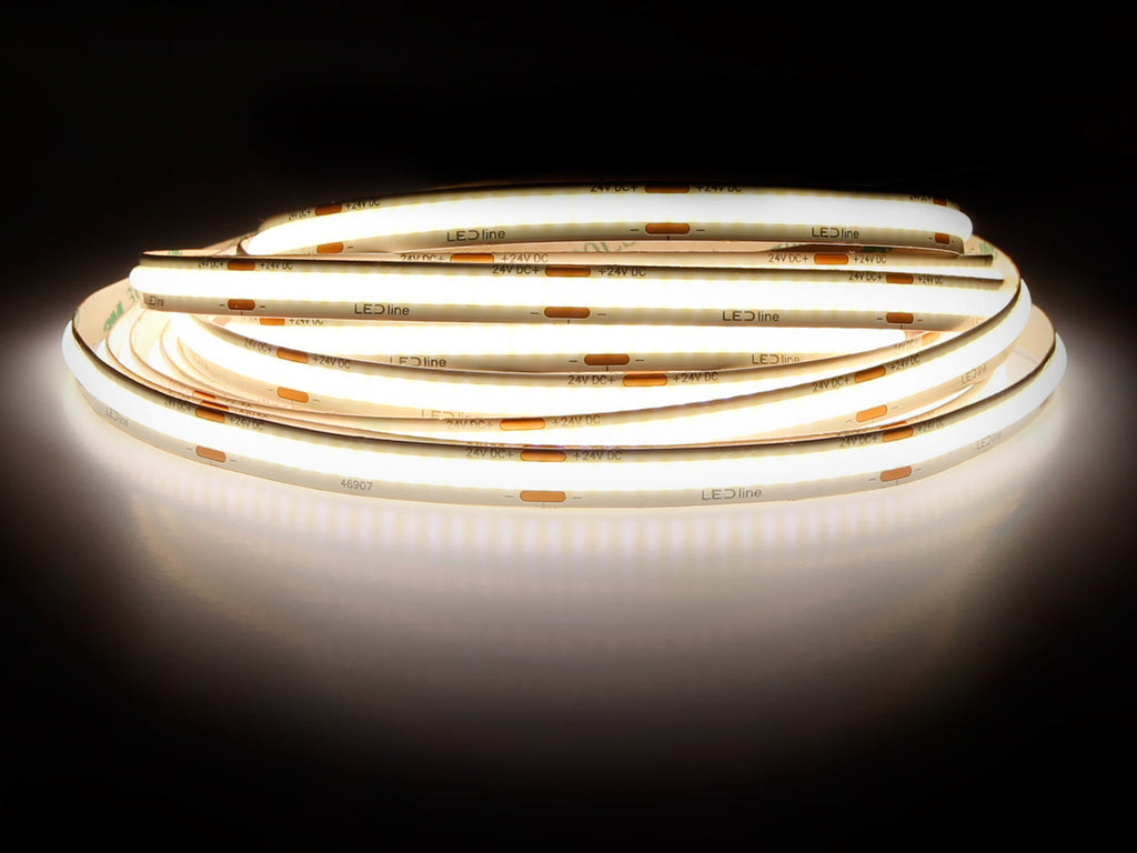 LED-strip 480 COB 24V 3000K 18W IP20 10mm 5m 1800lm/m PRIME