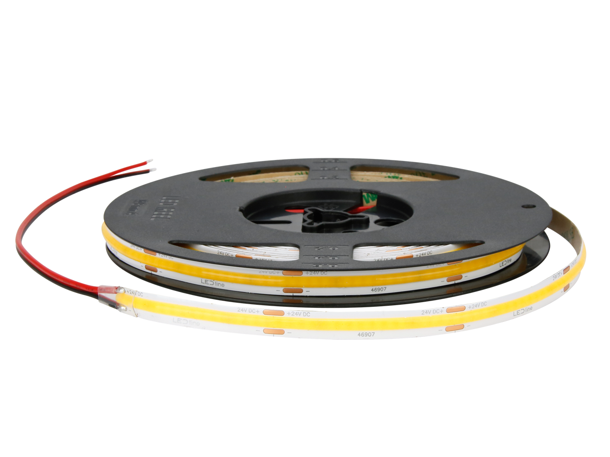LED tape 320 COB 24V 3000K 5W IP20 8mm 5m 500lm/m PRIME