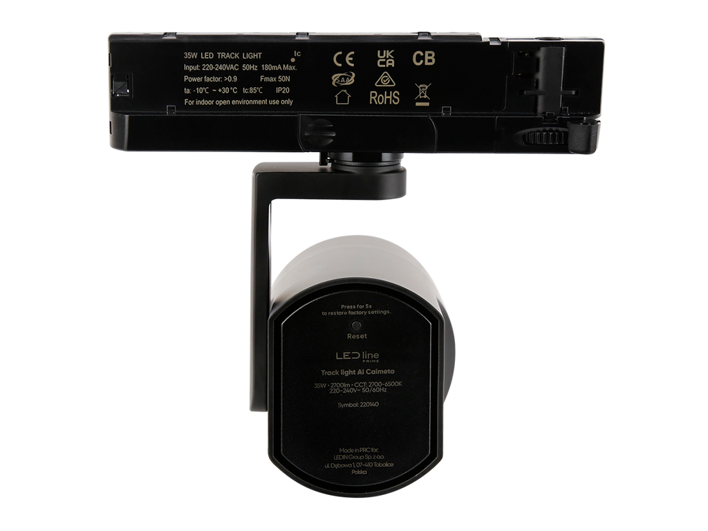 Railspot AI LED line x Caimeta 35W CCT 36° zwart PRIME honingraat