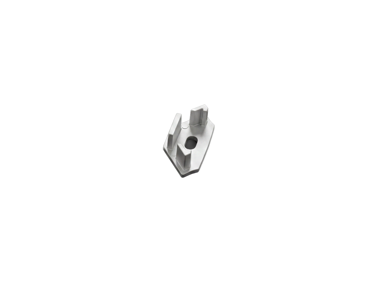 Eindkappen 10szt. voor het aluminium hoekprofiel zilver PRIME
