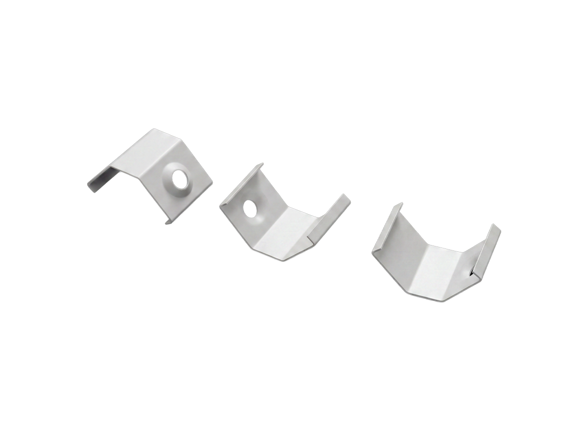 Montagebeugels 10szt. van het hoekige aluminiumprofiel zilver PRIME