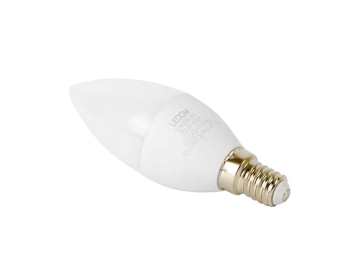LED-lamp E14 4000K 8W 720lm 230V 180° C37 PC LITE