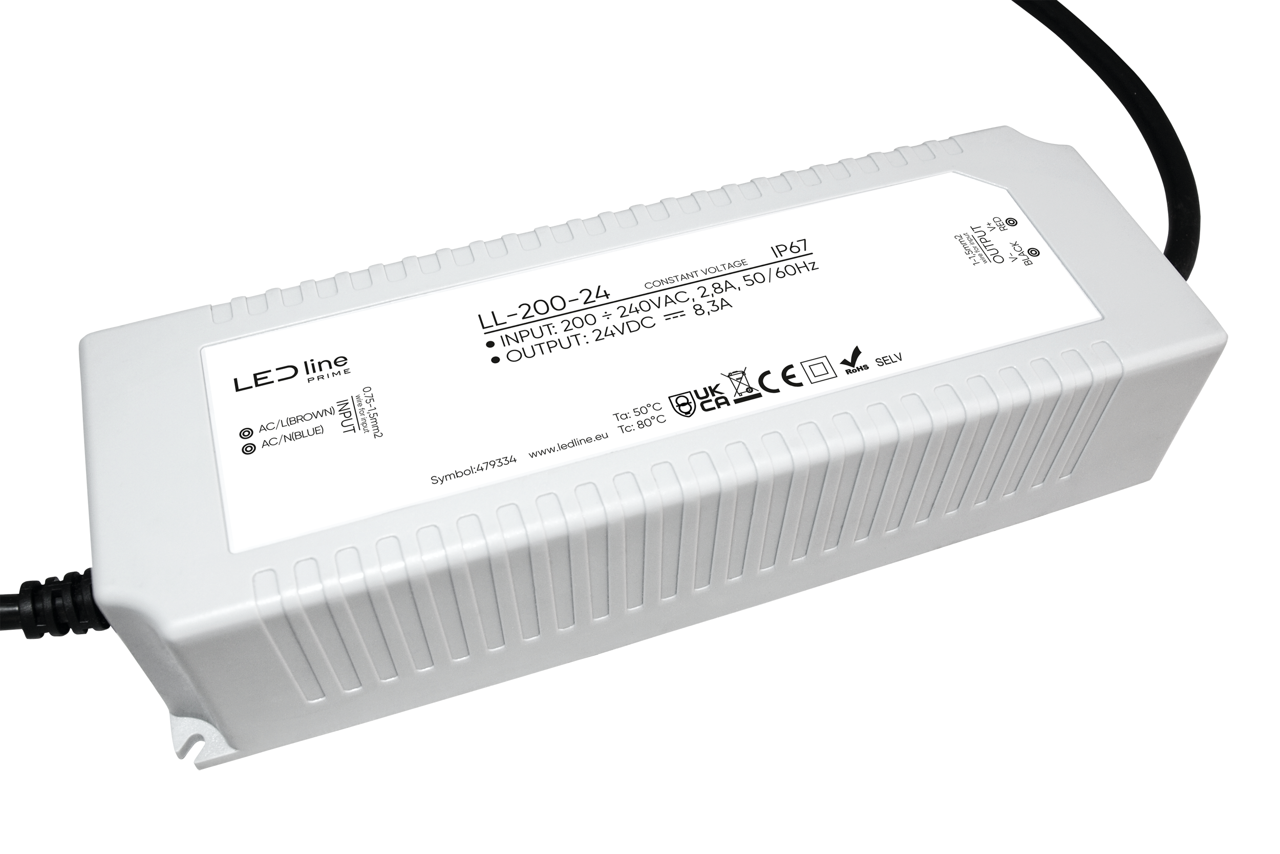Voeding 200-24 IP67 200W 24V PRIME
