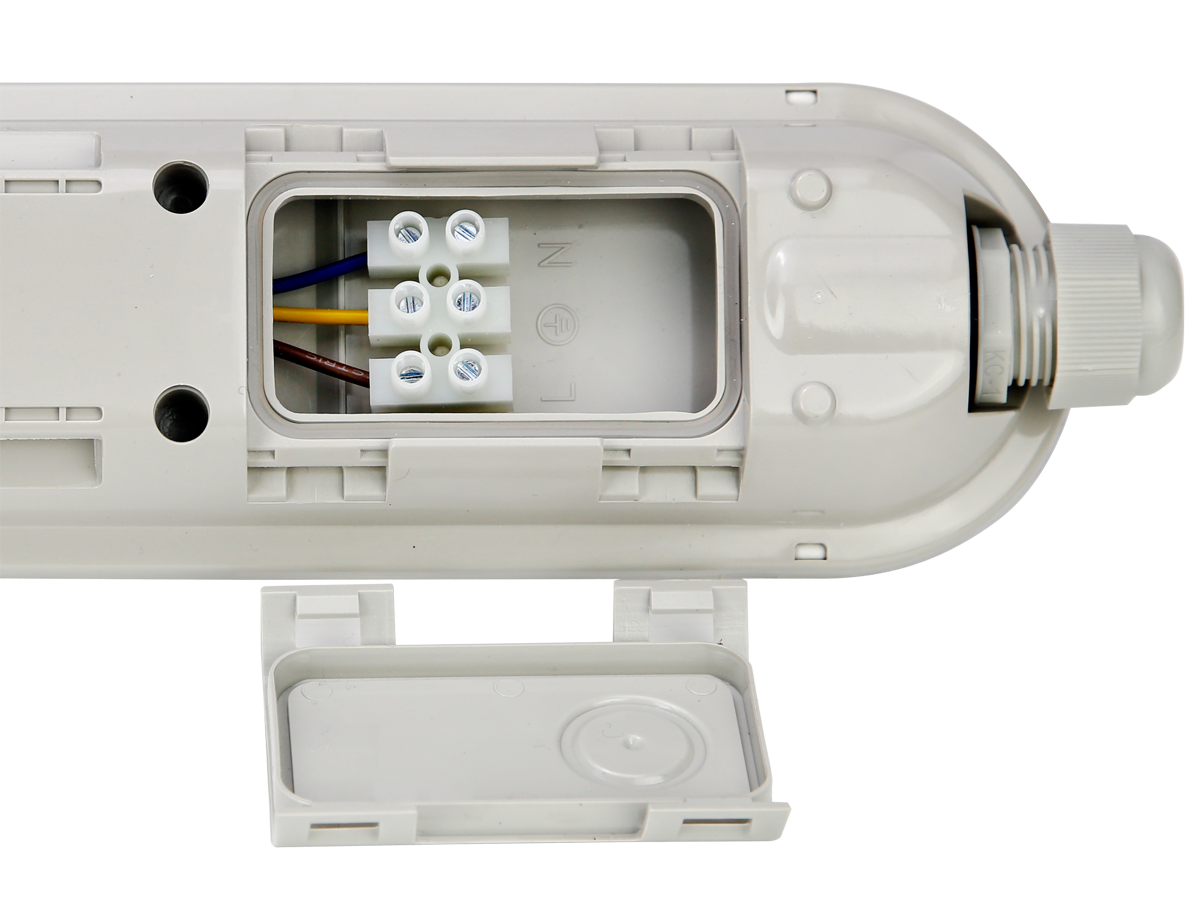 Hermetische armatuur LINKER 4000K 40W 6000lm IP65 120cm grijs PRIME noodmodule LAW 3h AT