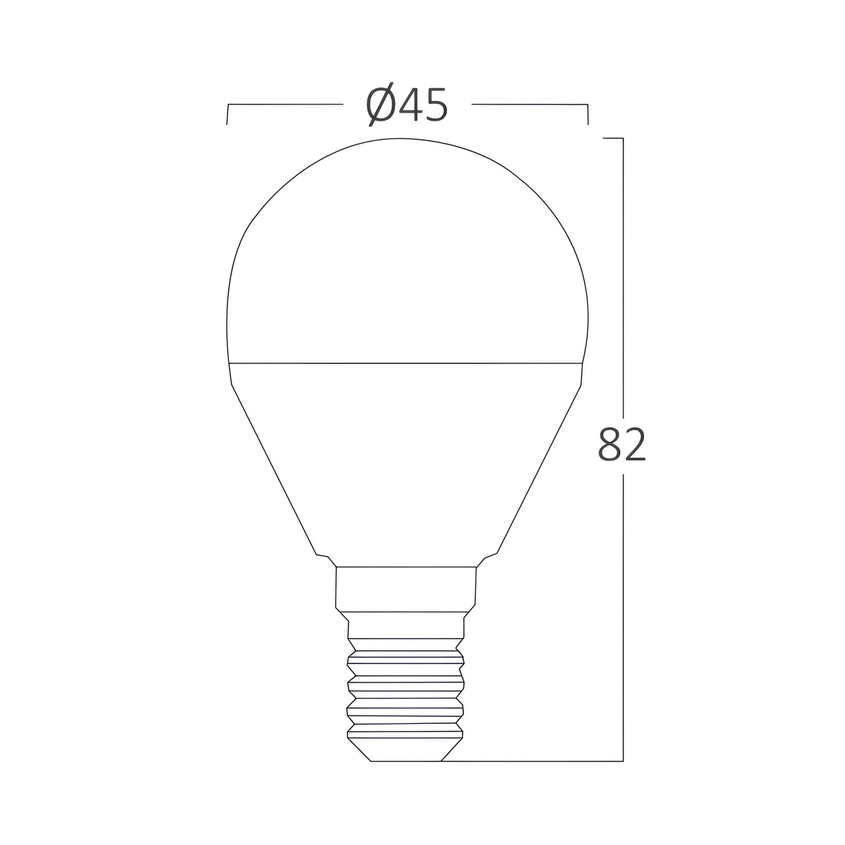 Braytron Advance LED Lamp 5W E14 3000K P45
