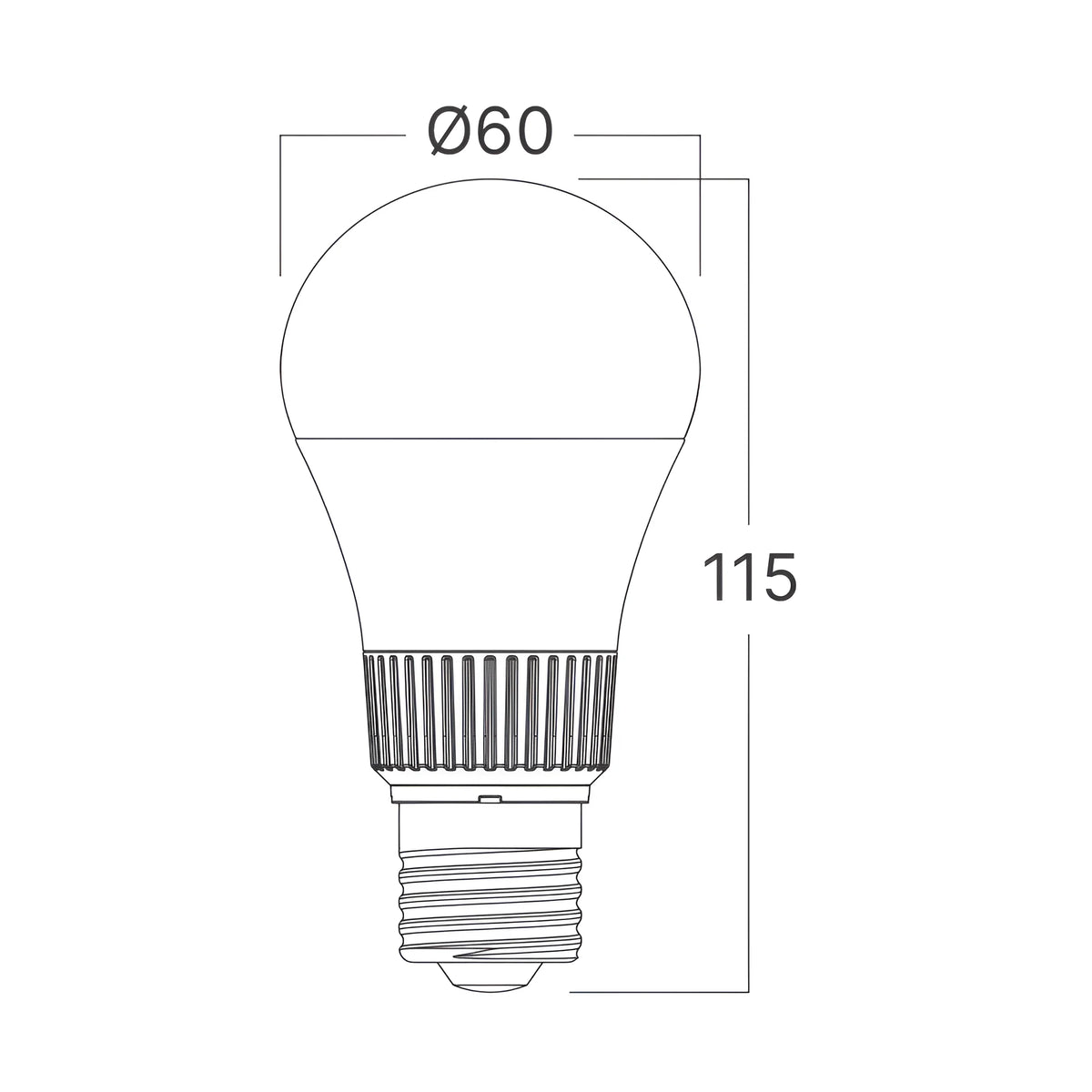 Braytron Premium LED Lamp E27 8,5W A60 5IN1