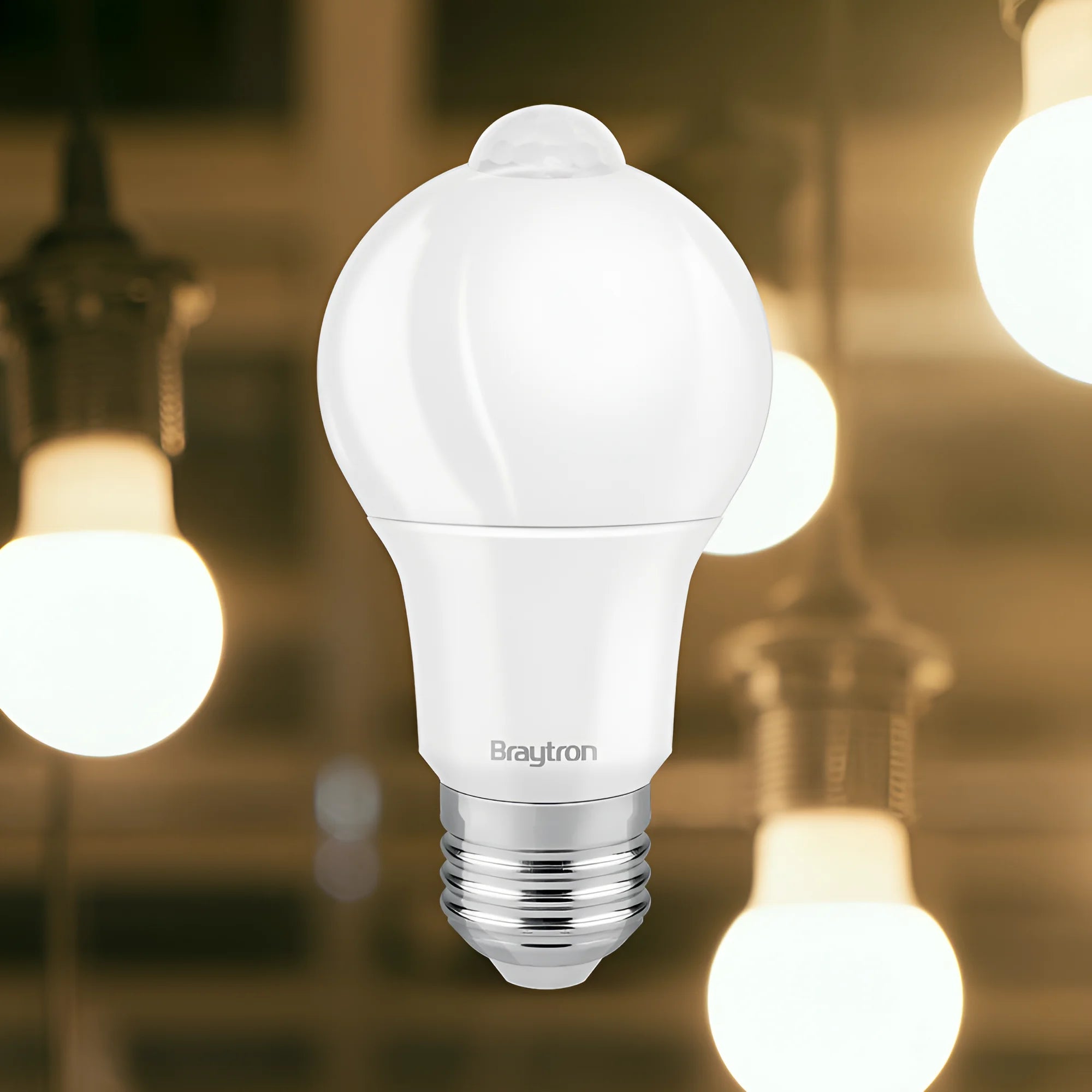 Braytron Advance LED Lamp 9W E27 3000K MO.SENS. A60