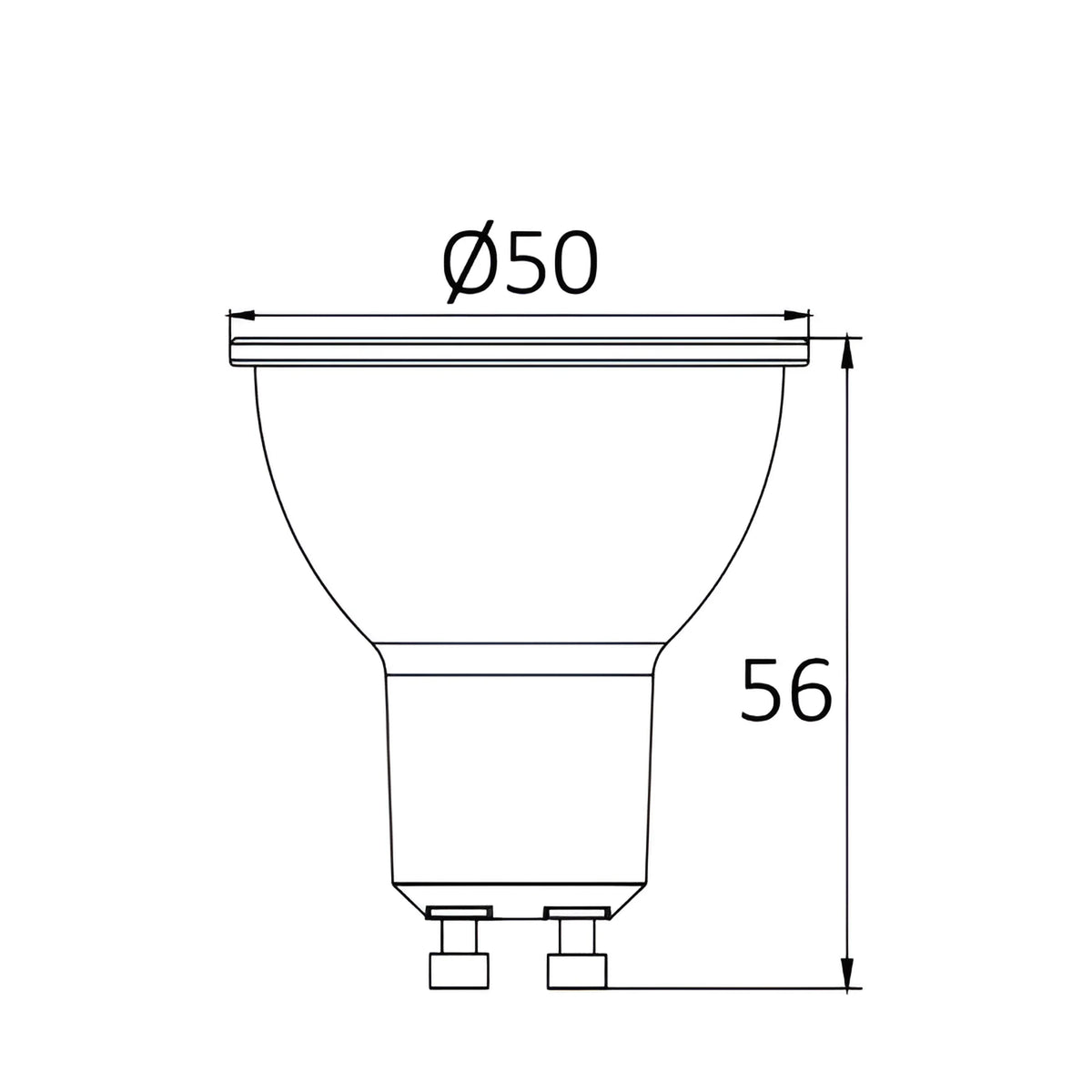 Braytron Advance LED Lamp 6W GU10 4000K 38D DIM
