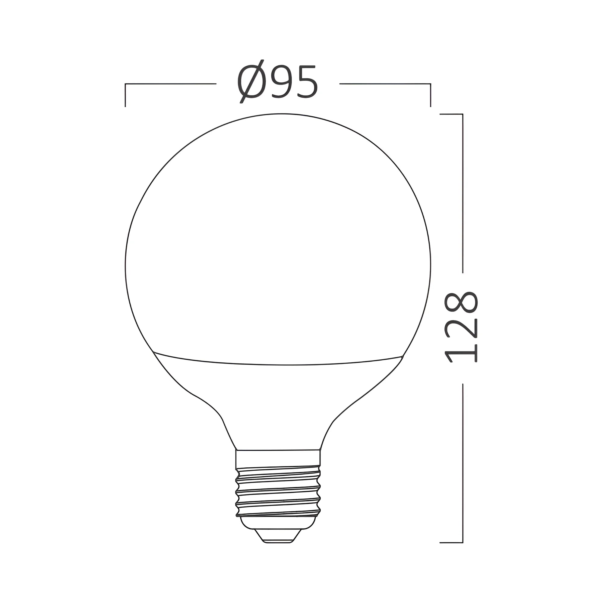 Braytron Advance LED Lamp 14W E27 6500K G95