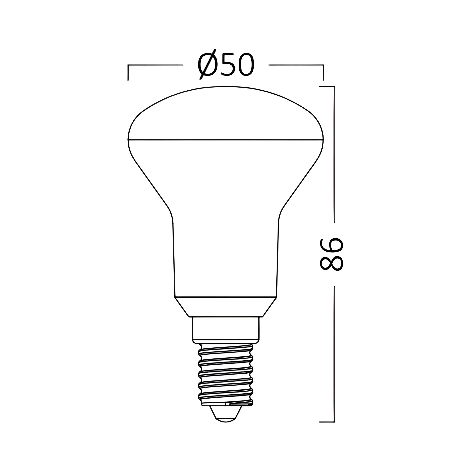 Braytron Advance LED Lamp 6W E14 3000K R50