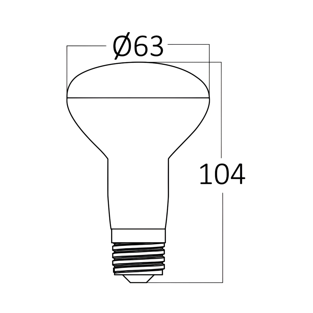 Braytron Advance LED Lamp 9W E27 3000K R63