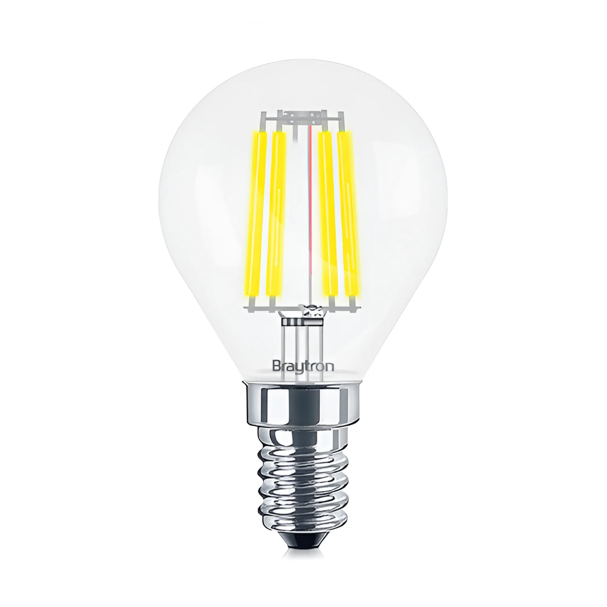 Braytron Advance LED Lamp 4W E14 3000K Transparant P45