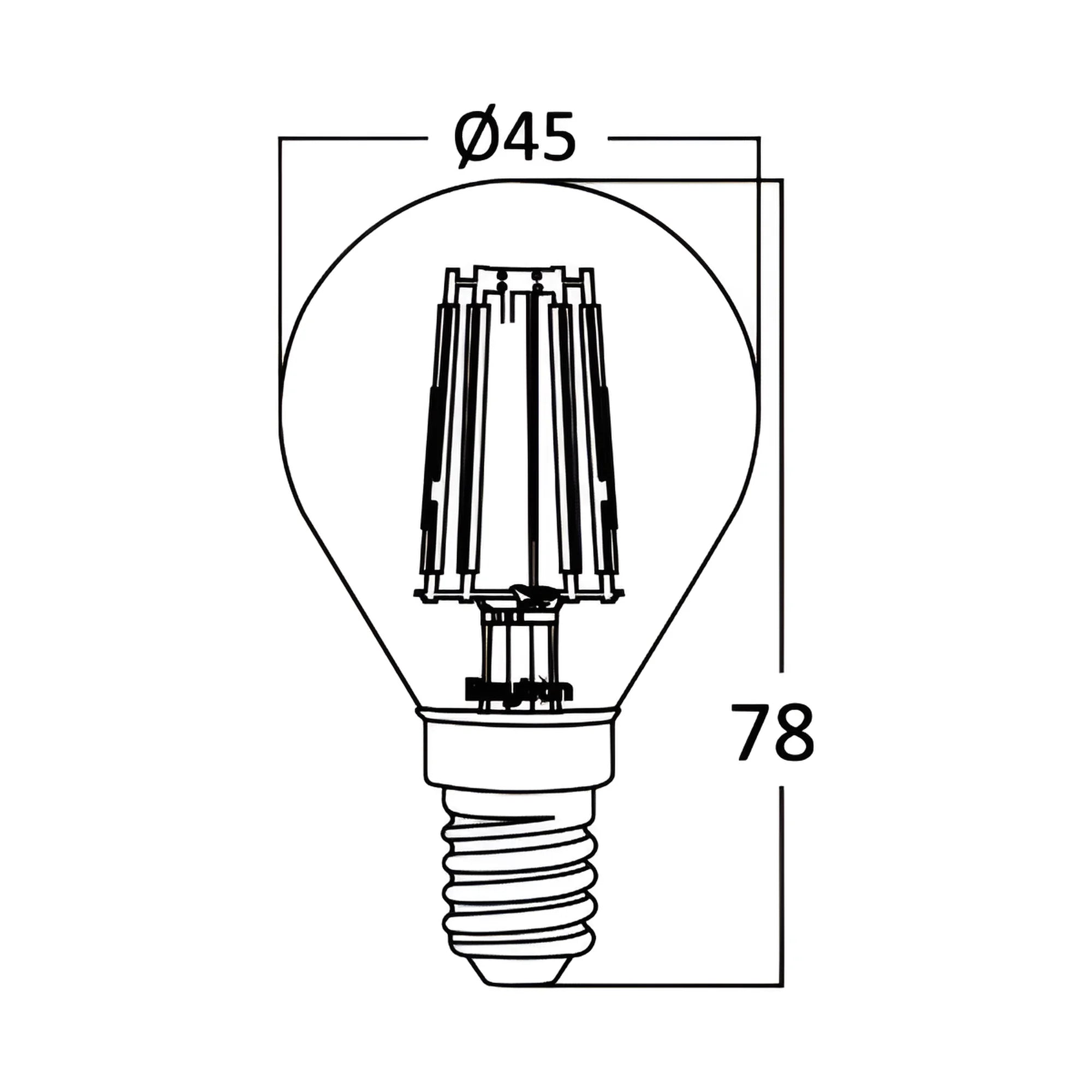 Braytron Advance LED Lamp 4W E14 2200K P45 AMB