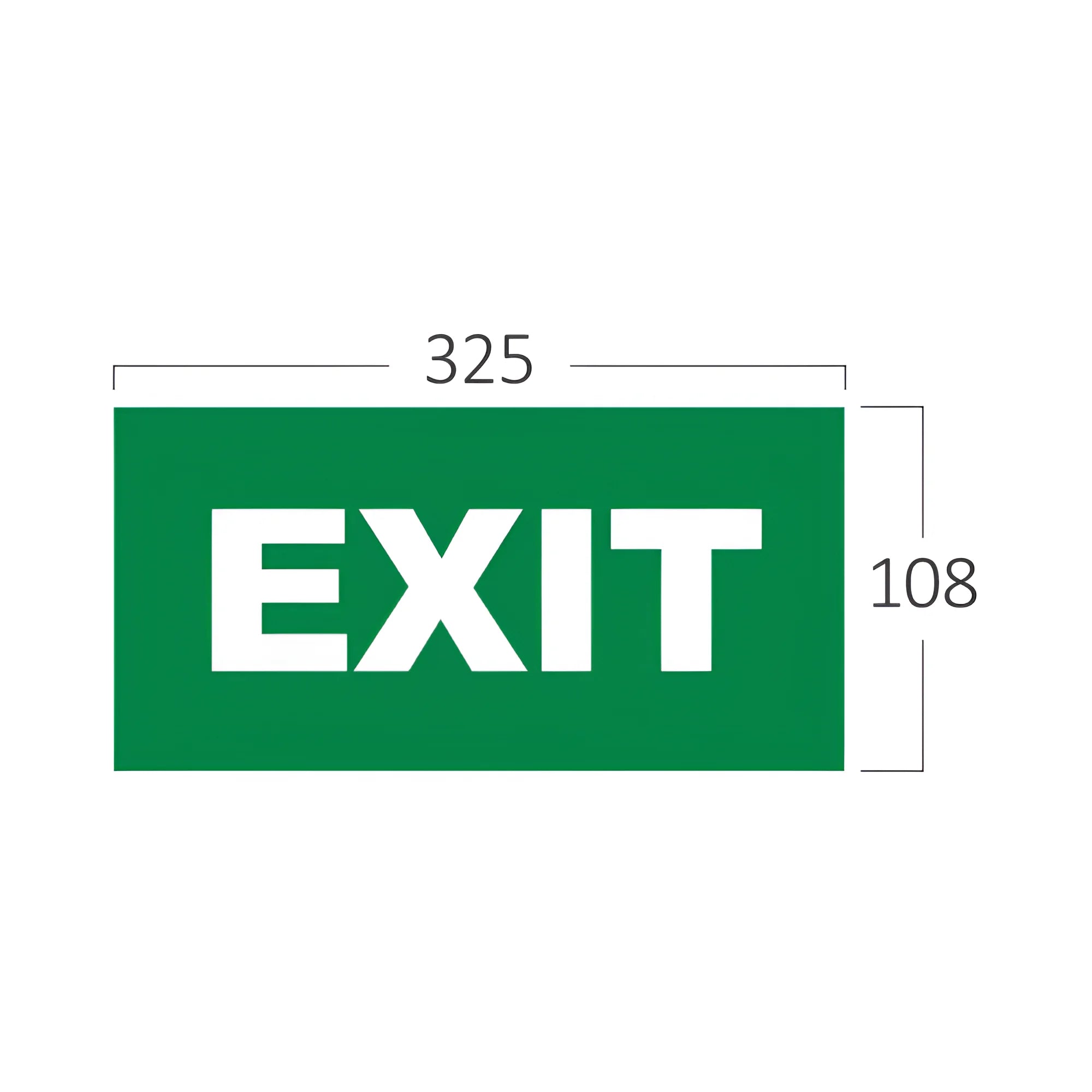 Braytron Exit Sing Nooduitgang Bordje EXIT STICKER FOR BC14