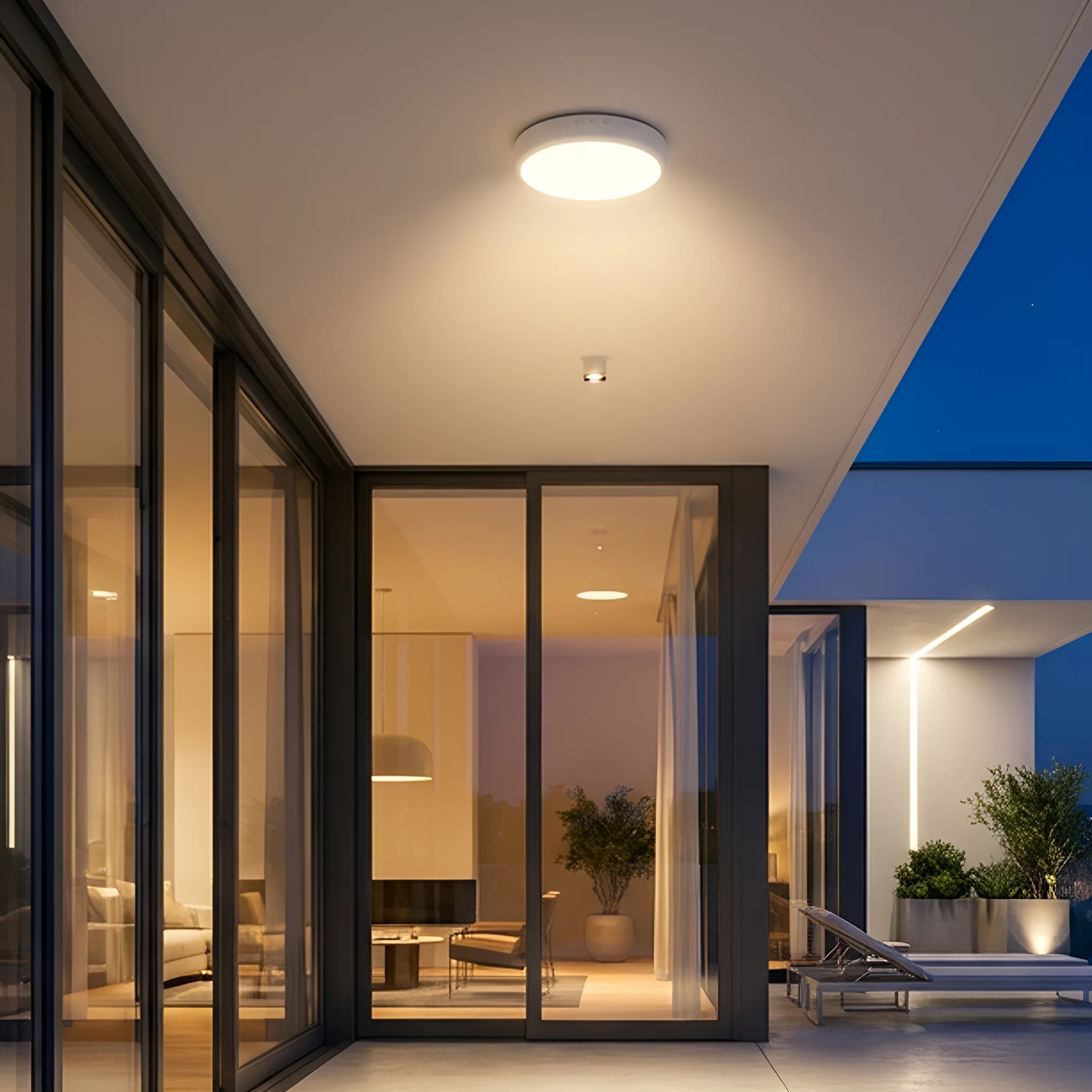 Braytron Grande Plafondlamp 20W IP65 RND 5IN1 SNS