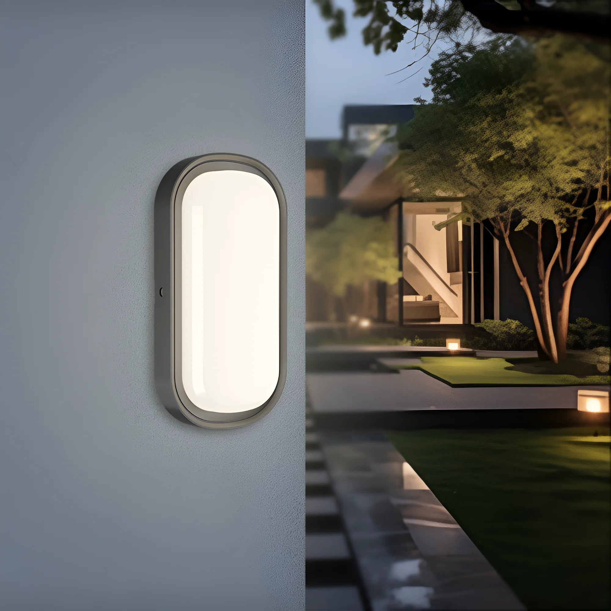 Braytron Bulkhead LED Bulkhead-armatuur 18W IP65 Zwart ELP 3IN1