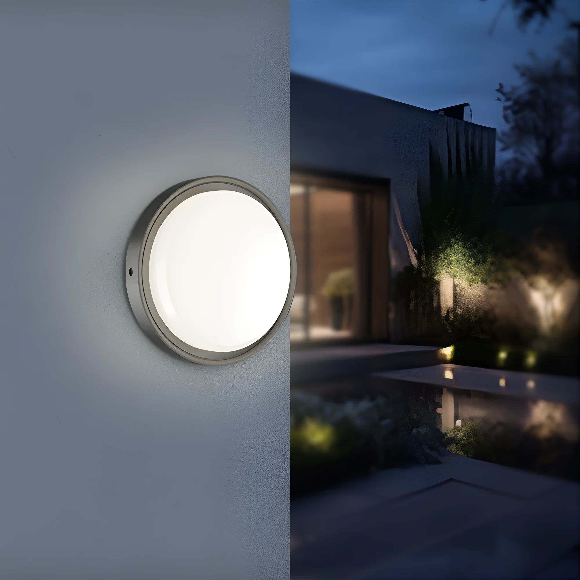 Braytron Bulkhead LED Bulkhead-armatuur 18W IP65 Zwart RND SNS 3IN1