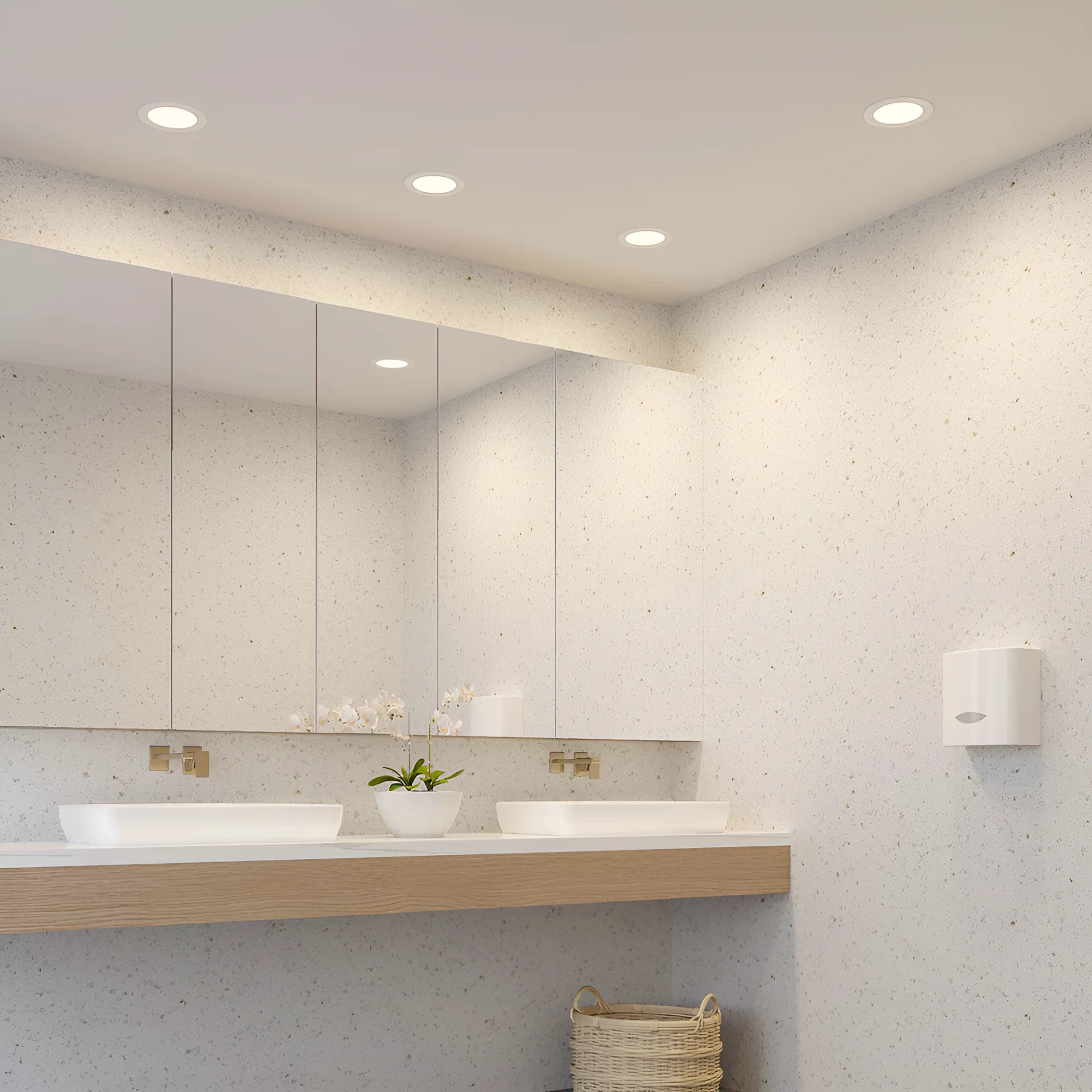 Braytron Downlight D90 Downlight 9W IP54 Wit RND 3IN1