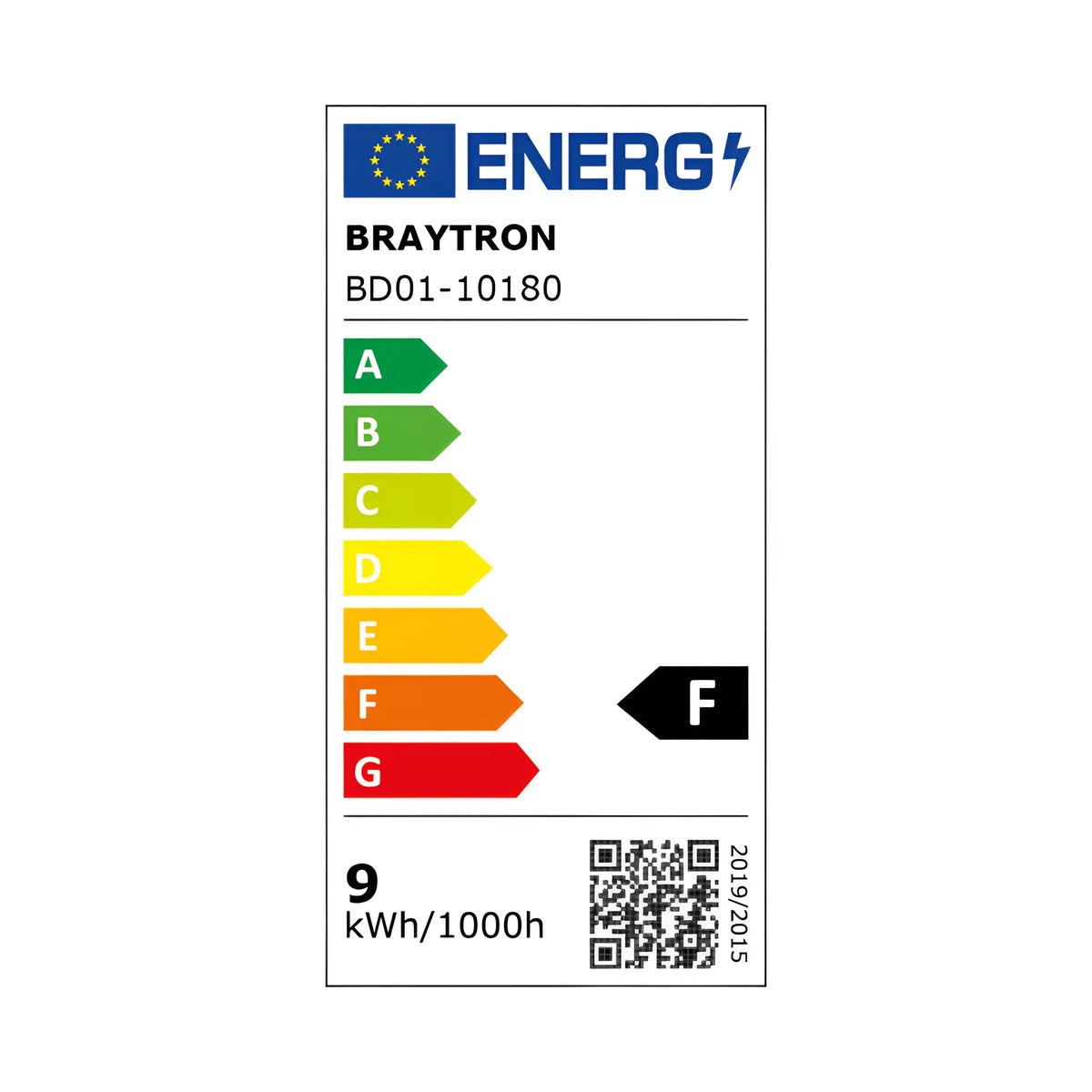 Braytron Downlight D90 Downlight 9W IP54 Wit RND 3IN1