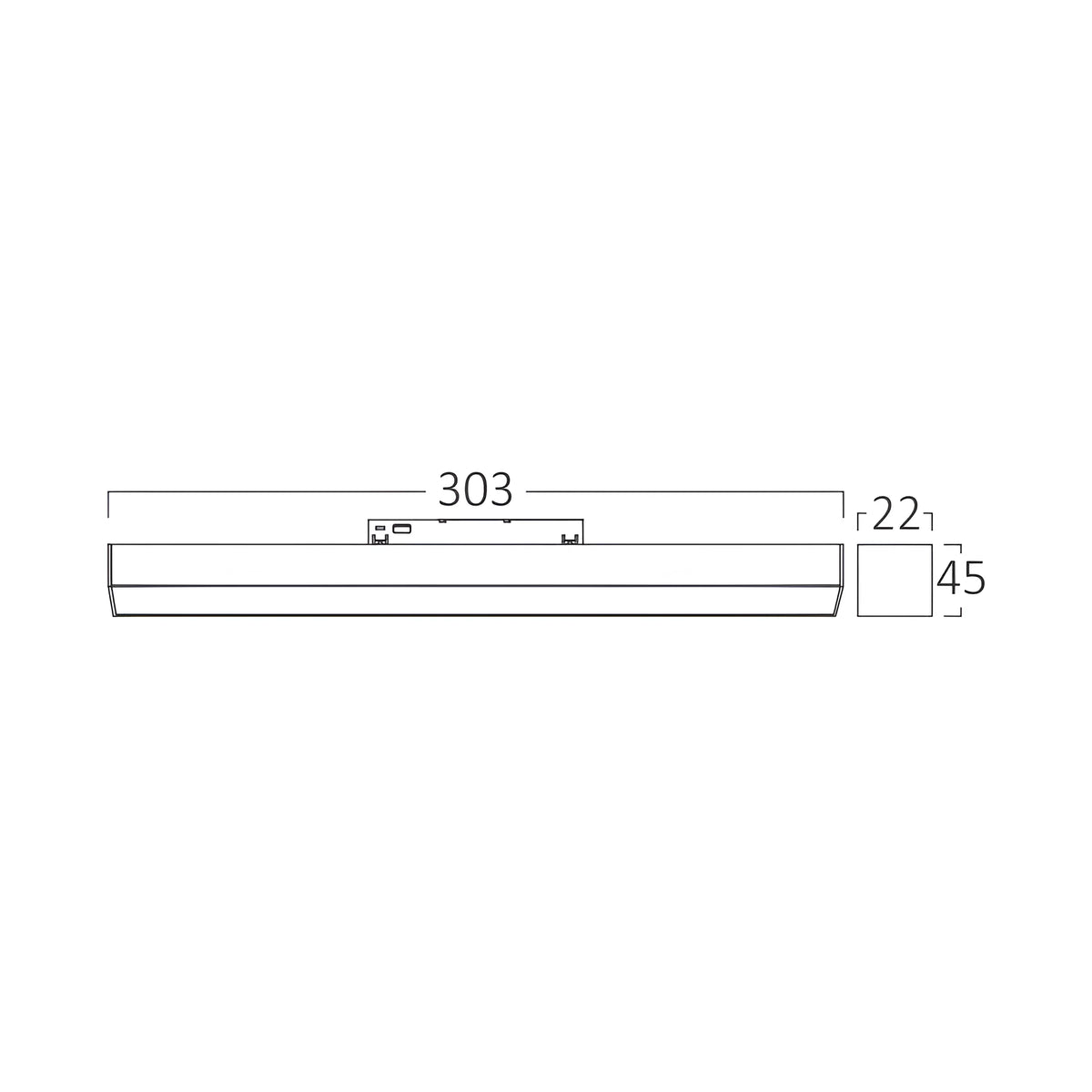 Braytron M20 Magneetrail Lineair 10W 48VDC Zwart LNR300 TUYA LAN