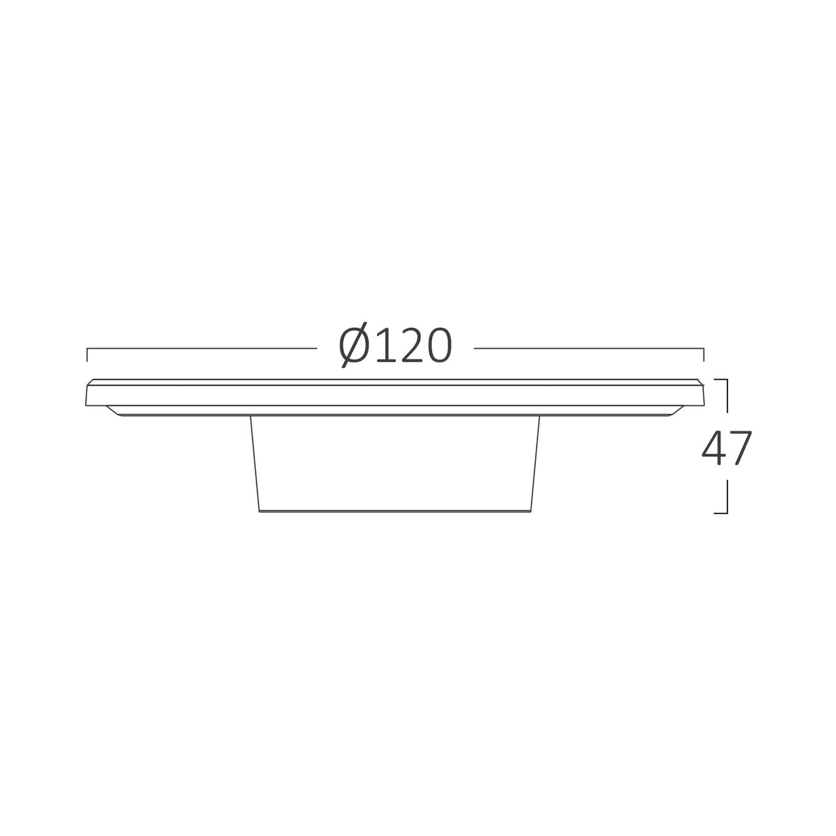 Braytron Palermo Wandlamp 8W IP65 Zwart XS RND 3IN1