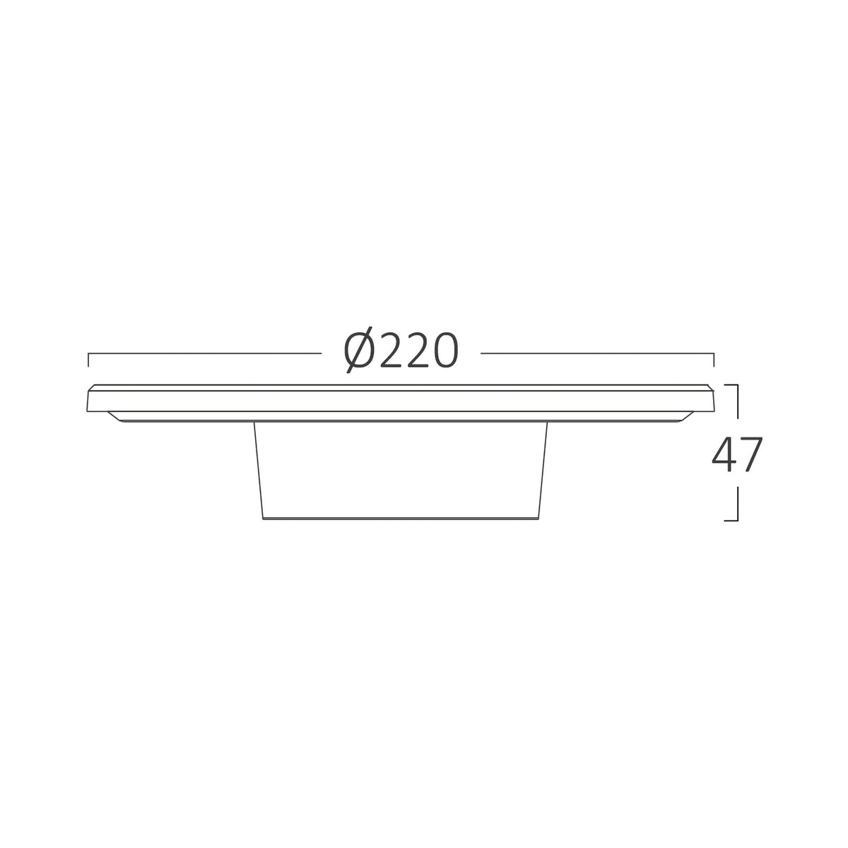 Braytron Palermo Wandlamp 12W IP65 Zwart M RND 3IN1