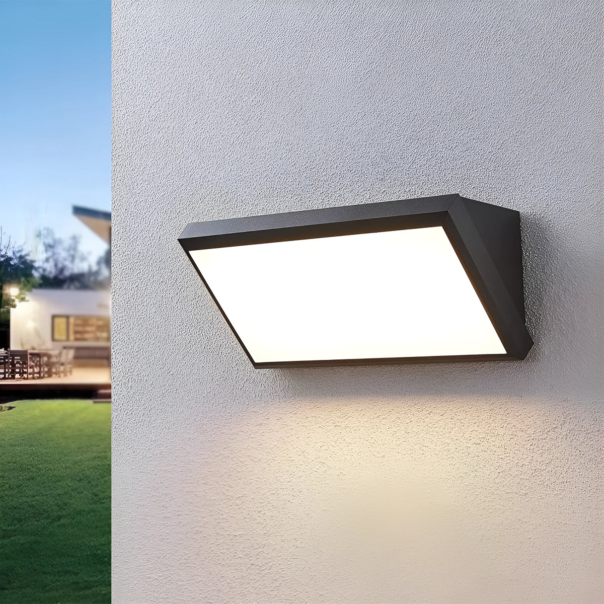 Braytron Napoli Wandlamp 20W IP65 M RND GREY 3IN1