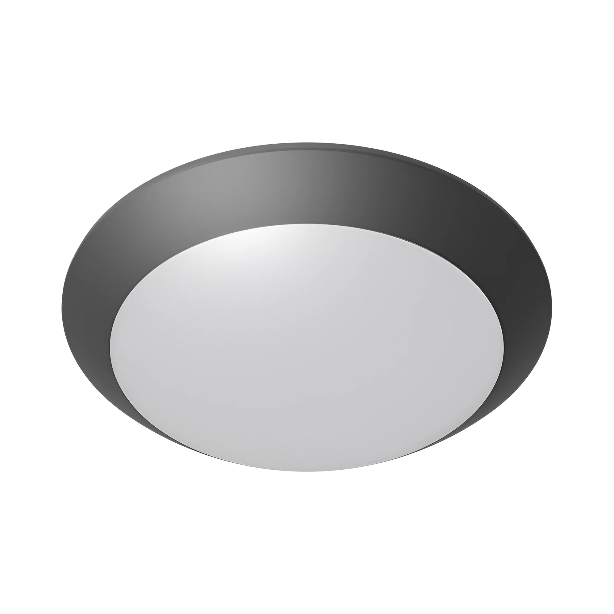 Braytron Napoli Plafondlamp IP65 Grijs D270 1xE27 PC