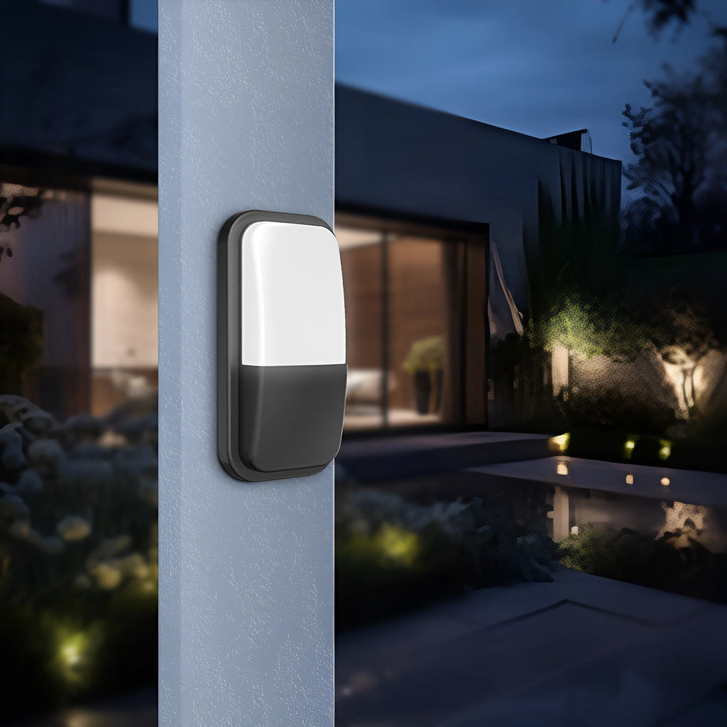 Braytron Walls Wandlamp 15W 6500K IP65 Zwart A ELP