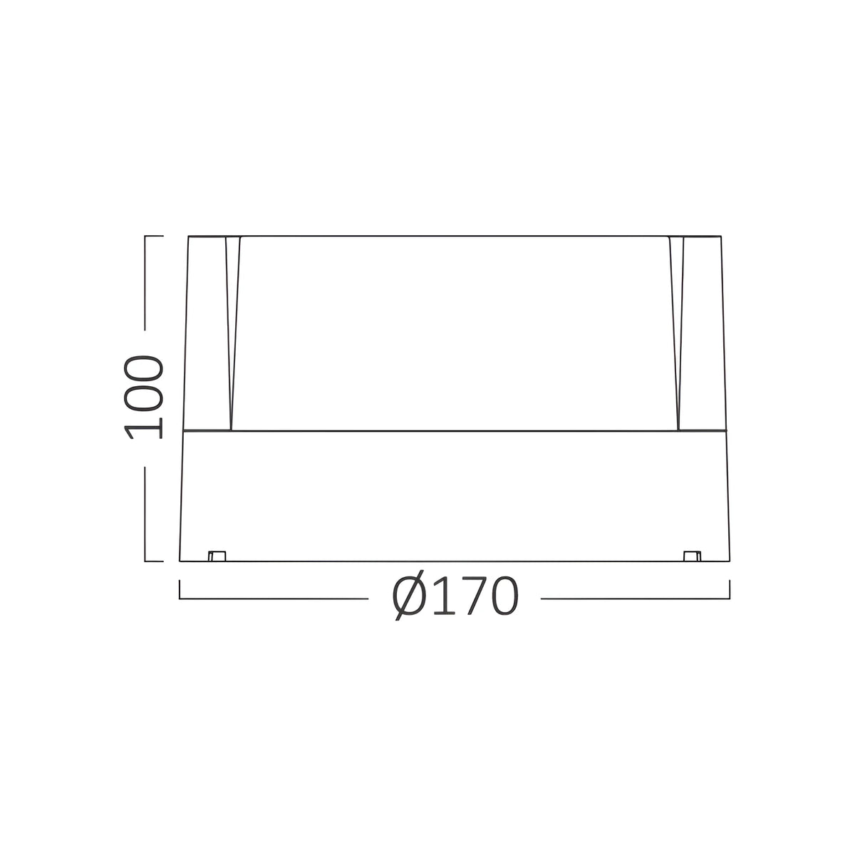 Braytron Walls Wandarmatuur 15W IP65 Grijs G1 RND 3IN1
