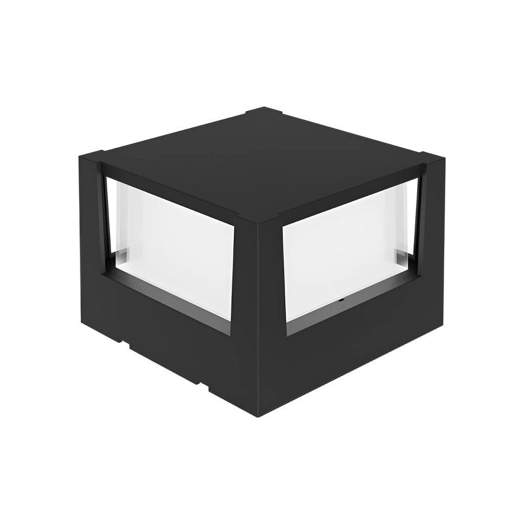 Braytron Walls Wandlamp 15W IP65 Zwart G1 SQR 3IN1