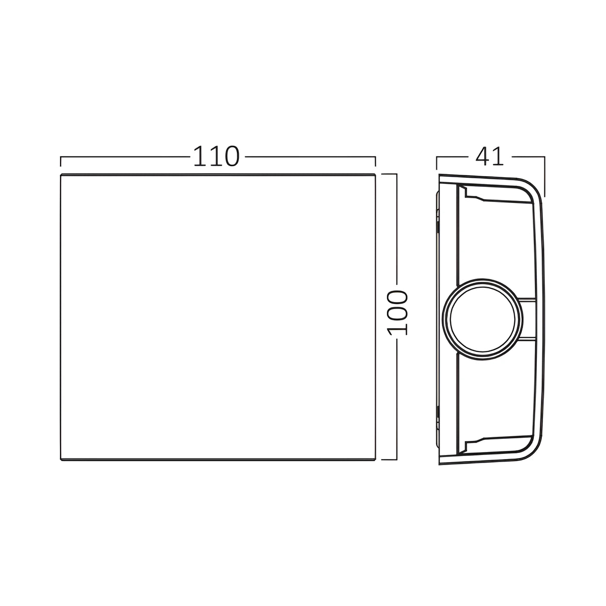 Braytron Vector Wandlamp IP65 Grijs B WL 2x1W 3IN1