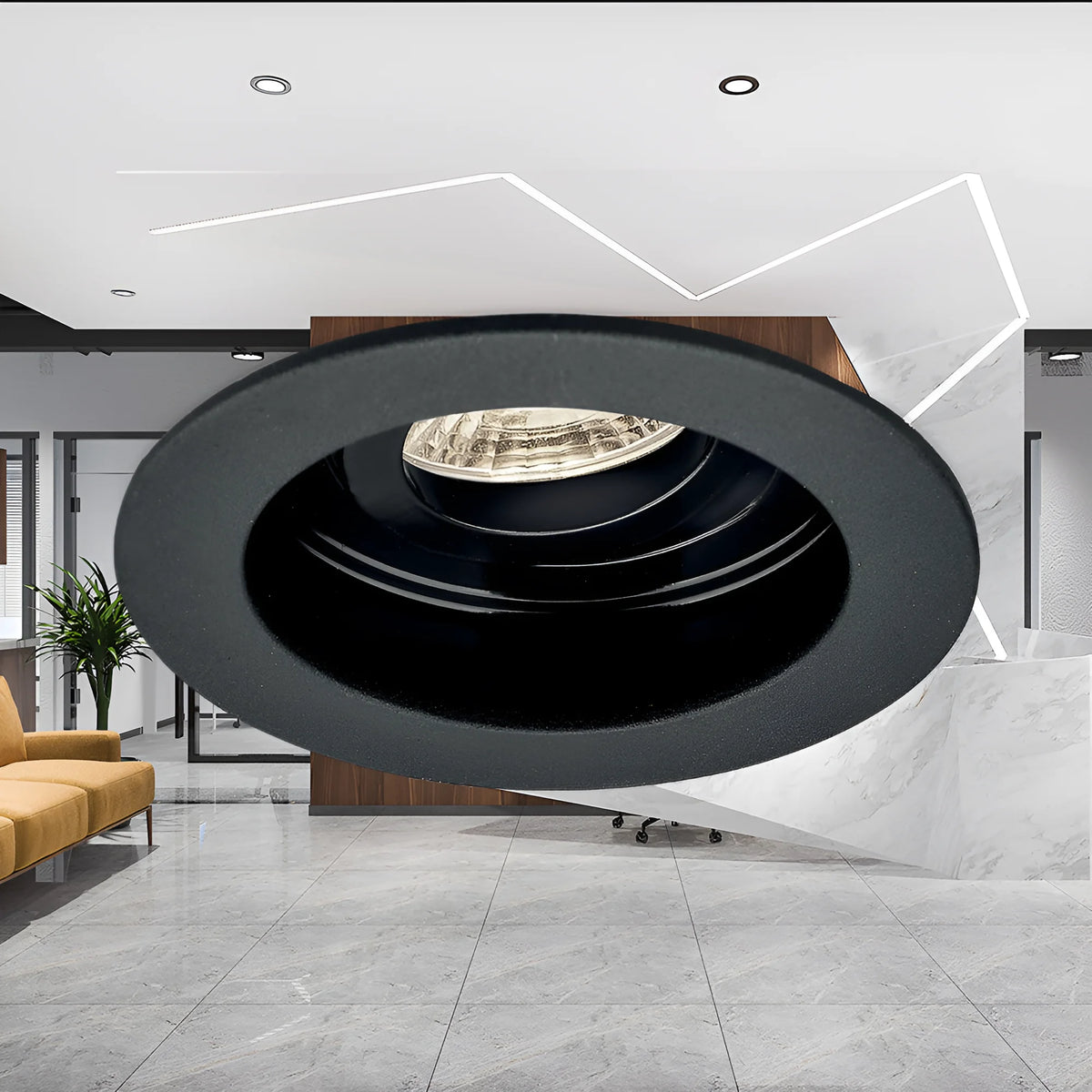 Braytron Beta LED Spot Zwart A RND