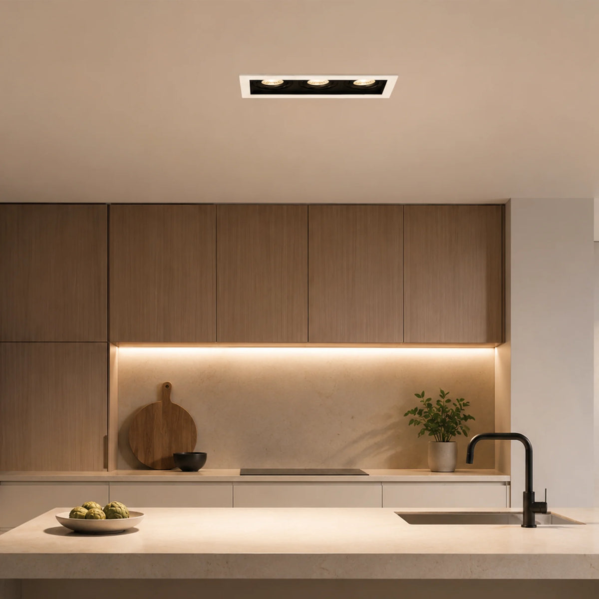 Braytron Beta LED Spot Zwart A SQR 3D