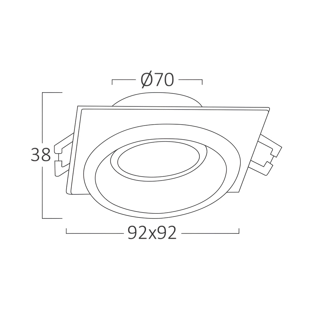 Braytron Alfa LED Spot Wit E SQR