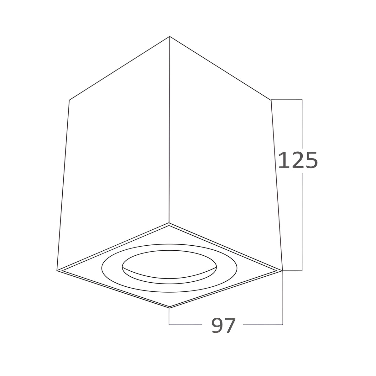 Braytron Gama LED Spot GU10 Zwart 9412 SQR