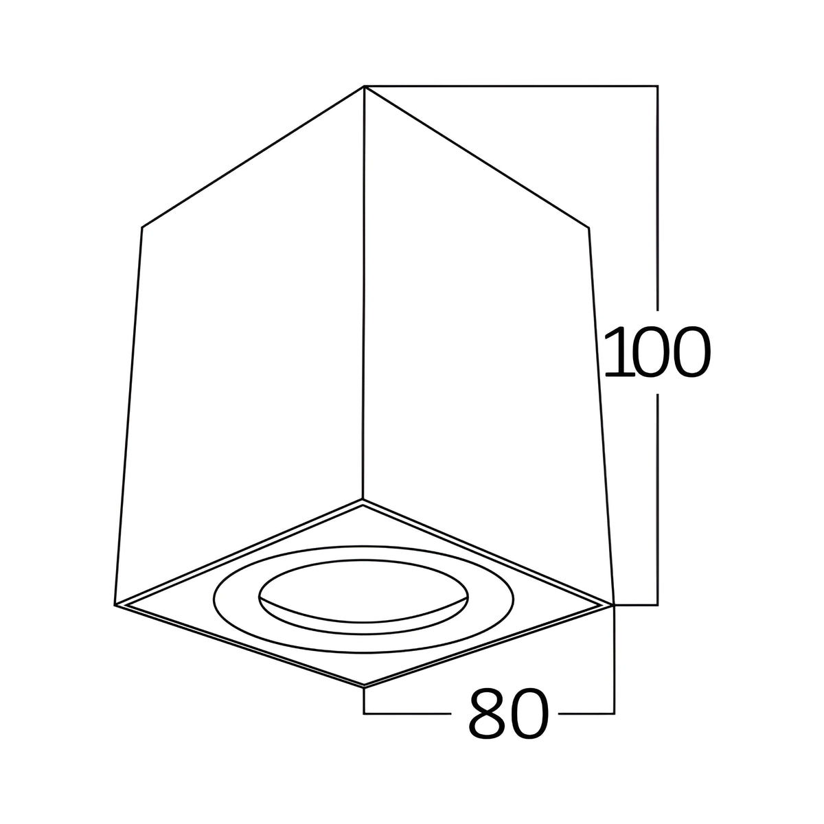 Braytron Gama LED Spot GU10 Wit 8010 SQR