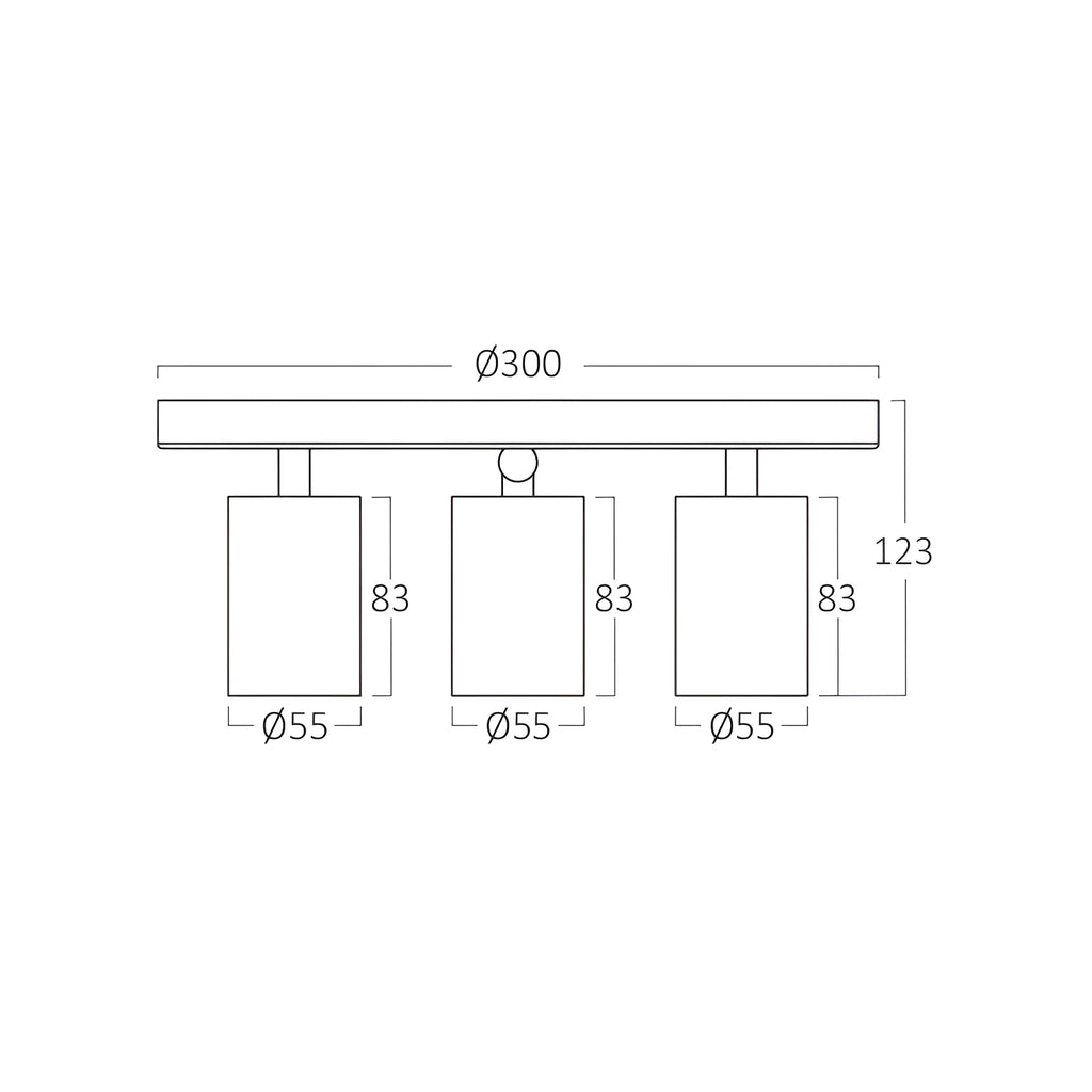 Braytron Beta LED Spot GU10 Zwart RND_3