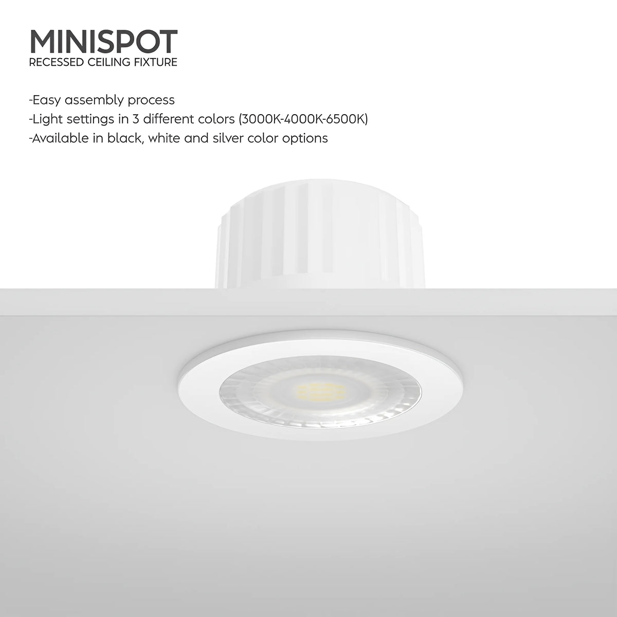 Braytron Minispot LED Spot 3W 6500K IP54 A 38D 3C