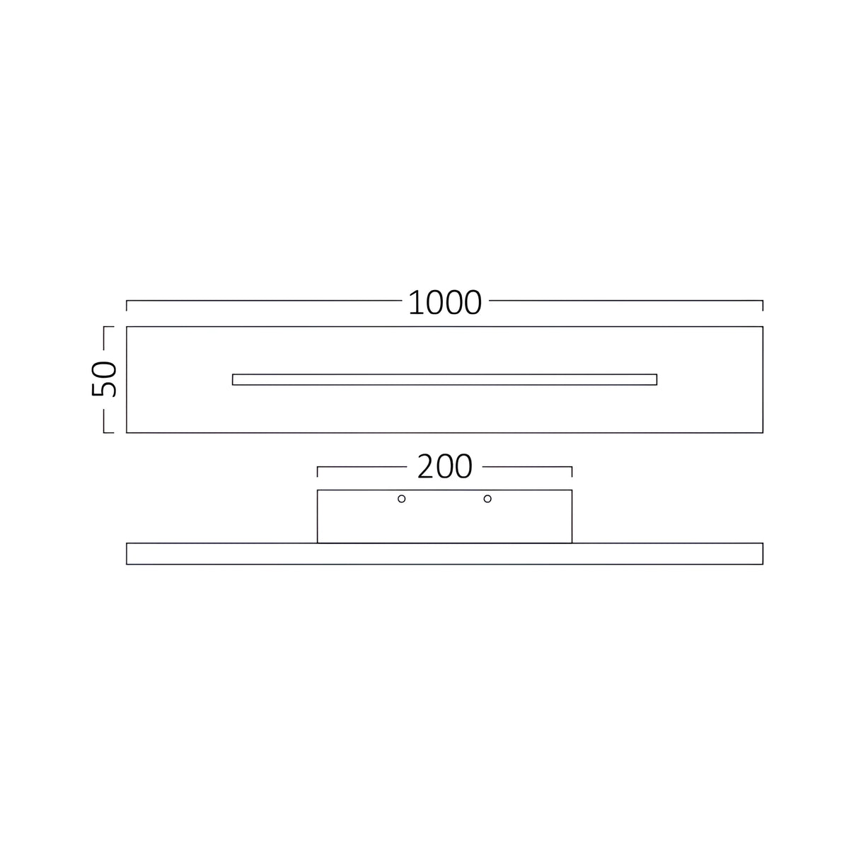 Braytron Leva Wandlamp 30W 3000K Zwart WL1000 RCT