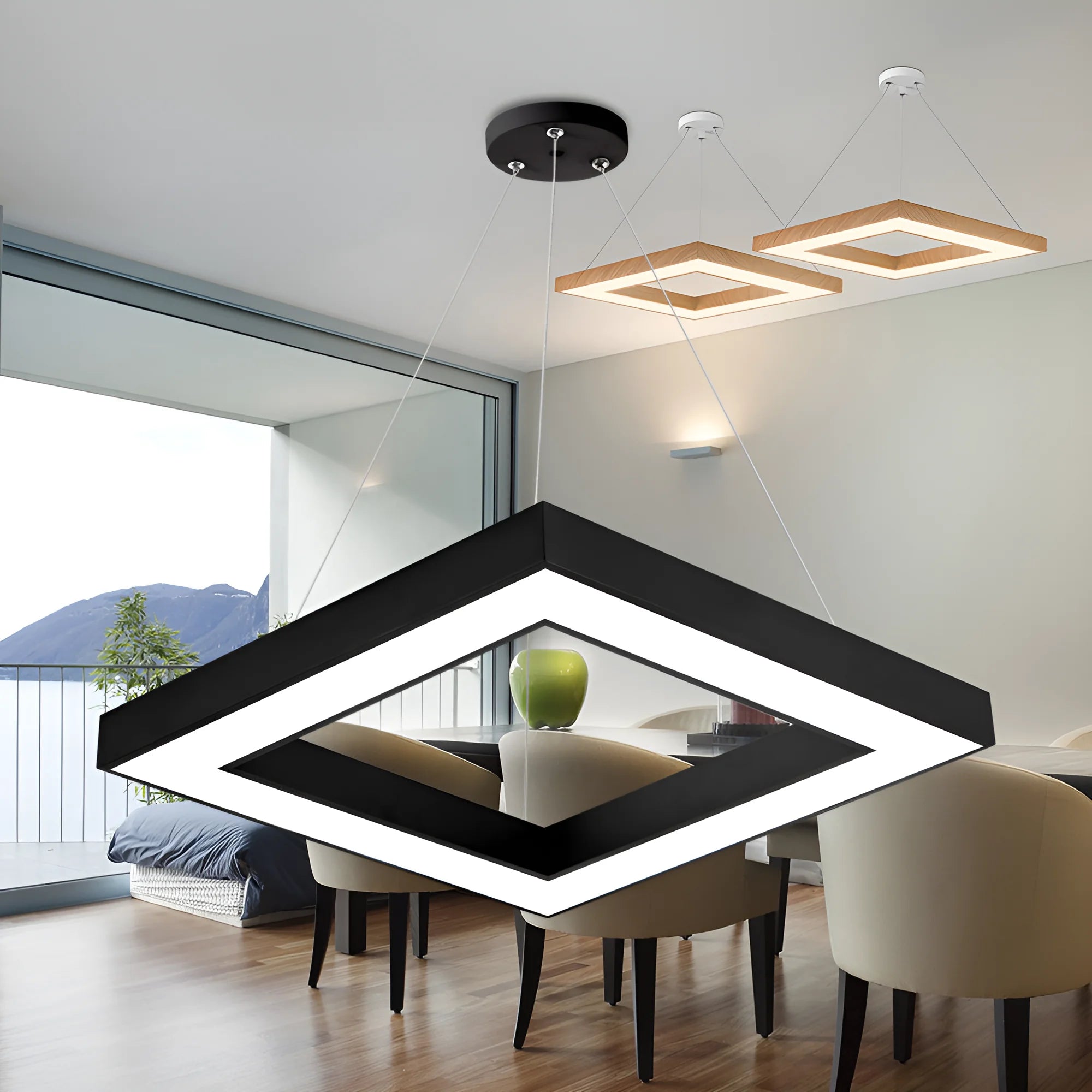 Braytron Blade Plafondlamp 45W Zwart PD SQR 3IN1